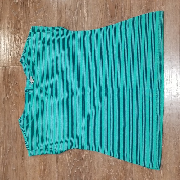 (L) T by Talbots Striped Knit Top Nautical Casual Comfortable Loungewear Comfy - Picture 1 of 7